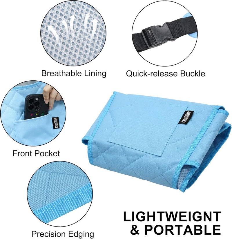 MDSTOP Wheelchair Safety Belt, Anti-Slip Wheelchair Seatbelt, Wheelchair Harness with Adjustable Secure Buckle, Medical Restraints Straps for Seniors Elderly, Patients, Disable (Blue) - Image 3